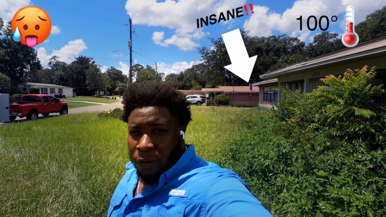 Oddly Satisfying Overgrown yard cut FOR FREE!