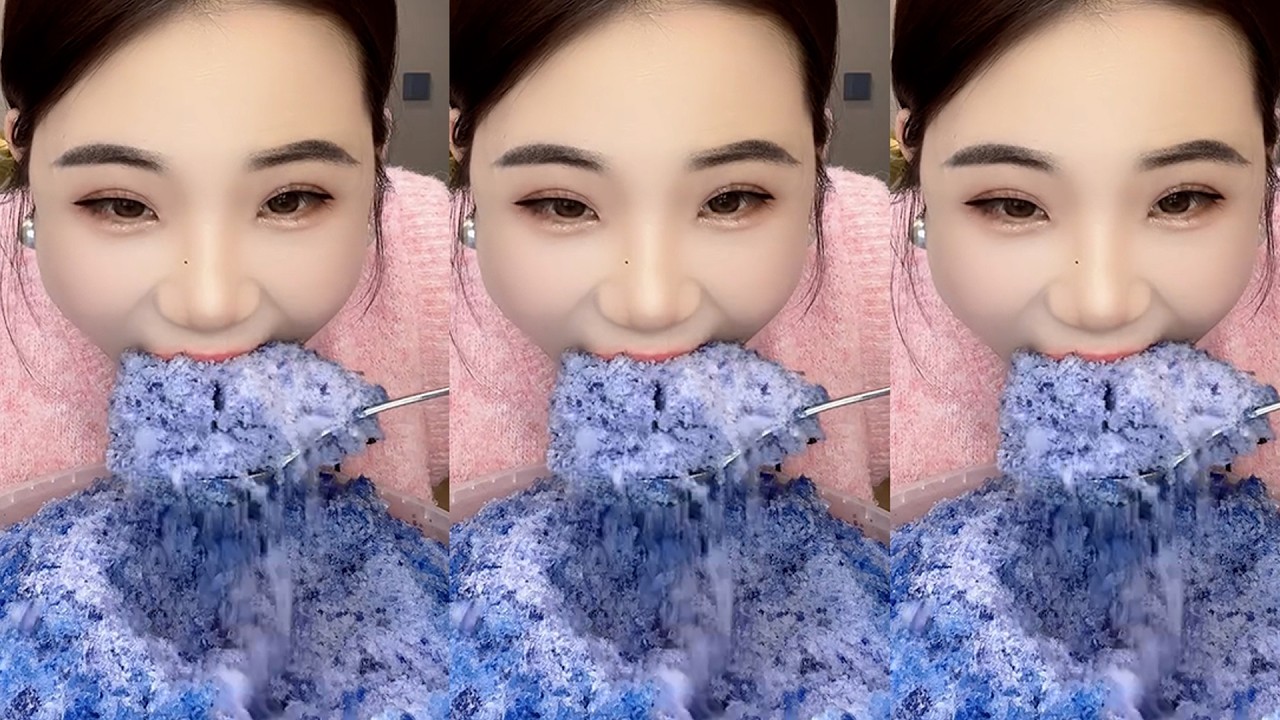 only YY ASMR - Ice Eating ASMR- Freezer Frost Eating ❄️❄️❄️