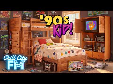 📺 '90s KID | Nostalgic '90s Bedroom Vibes | Retro Synthwave & Synth Rock Mix thumbnail