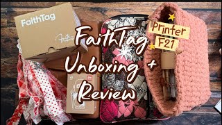 FaithTag F21 Sticker Printer Unboxing & Review | Bible Journaling Stickers ✨