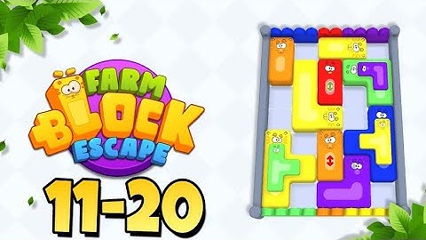 Farm Block Escape - Level 11, 12, 13, 14, 15, 16, 17, 18, 19, 20 NO BOOSTERS ✅