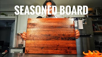 Cutting boards need seasoning? (how to)