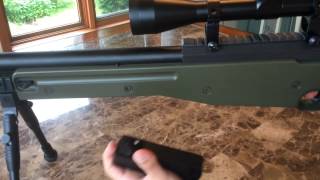 Well L96 Airsoft Sniper review. How to load speed loader for sniper also. screenshot 5