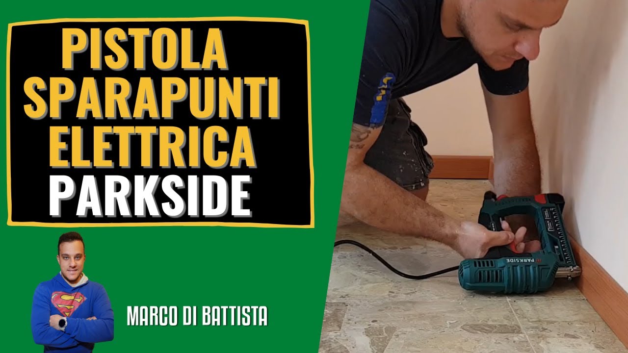 Pistola sparapunti elettrica PARKSIDE. PET 25 C3. Chiodi e graffe.  RECENSIONE 