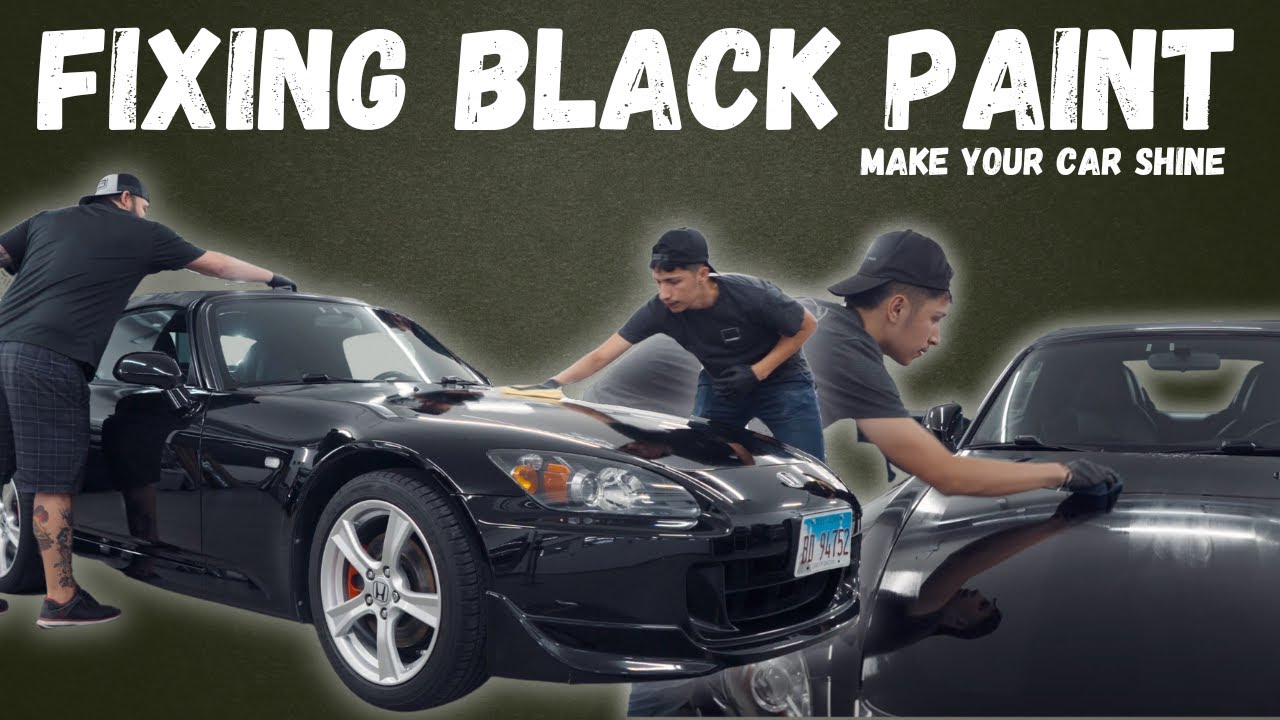 Dull Black Paint to a Brilliant Shine in Just ONE Day Ceramic Coating