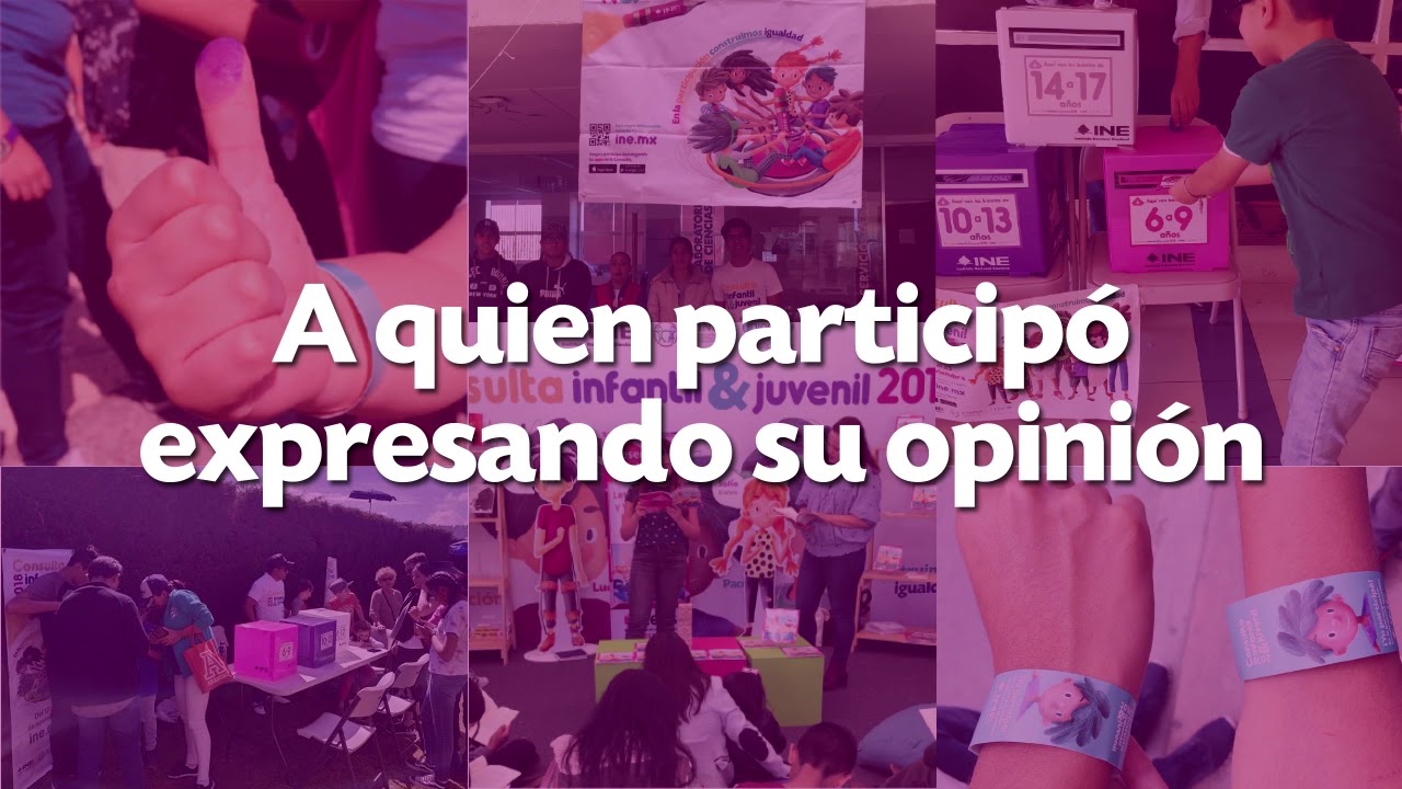 ¡Gracias por participar en la 8ª Consulta Infantil y Juvenil! inefável