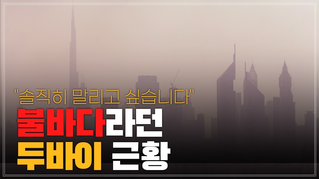 "솔직히 말리고 싶습니다" 전쟁 후 불바다라던 두바이 최신 근황