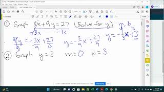 Alg 1 Module 4 Test Review V1 Part I