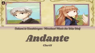 Ookami to Koushinryou: Merchant Meets the Wise Wolf - ED1 - Andante Lyrics  [Kan_Rom_PTBR]