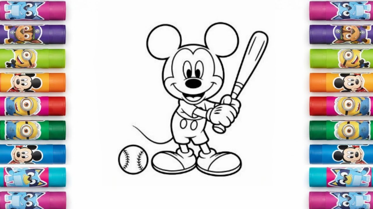 Learn to Draw Mickey Mouse | Mickey Mouse Drawing for Kids 🐭🎨