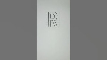 Double stroke vertical capital letters R #shorts #youtubeshorts #shortsvideo #lettering