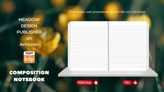 🍃Green Aesthetic🌼Composition Notebook 🍃 #compositionnotebook #notebook