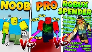 NOOB vs PRO vs ROBUX SPENDER - ROBLOX NINJA LEGENDS VERSION *INSANE*