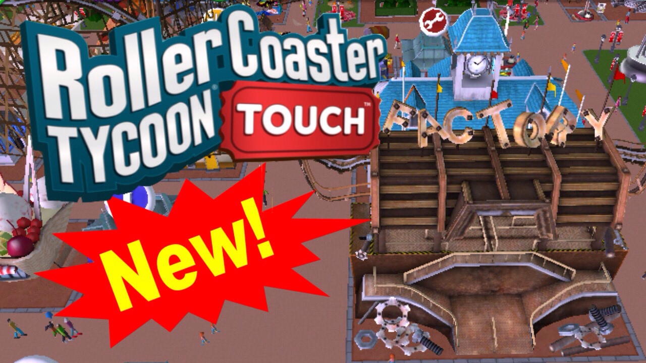 The Steel Roller Coaster!!! RollerCoaster Tycoon Touch RCT Tough