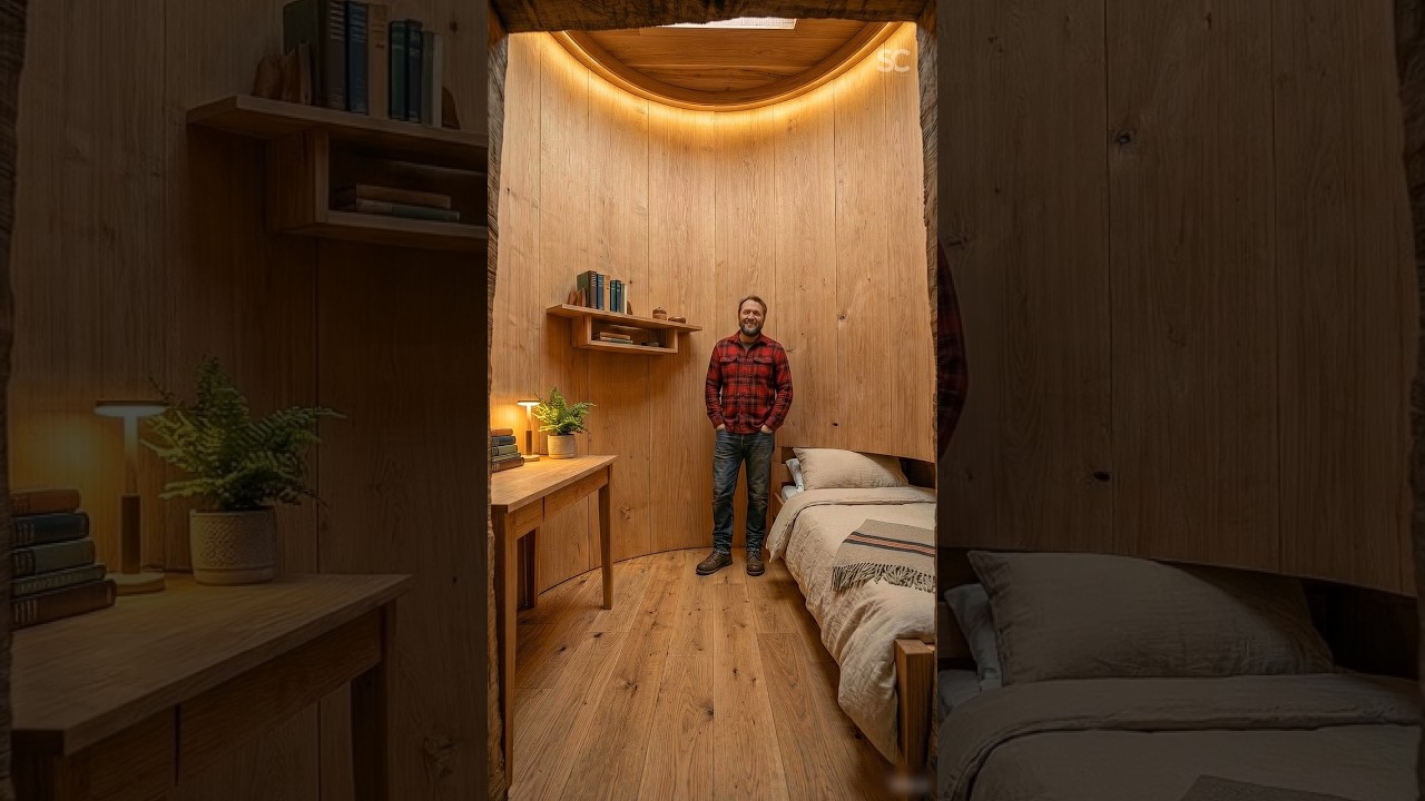 I Built a Hidden Room Inside a Giant Tree 🌳🏠 (Full Transformation)