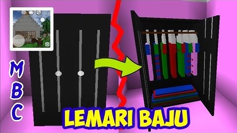 TUTORIAL LEMARI BAJU DI MINI BLOCK CRAFT