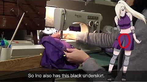 Ino Yamanaka Cosplay Tutorial (top, skirt, elbow/knee covers) - Naruto Shippuden