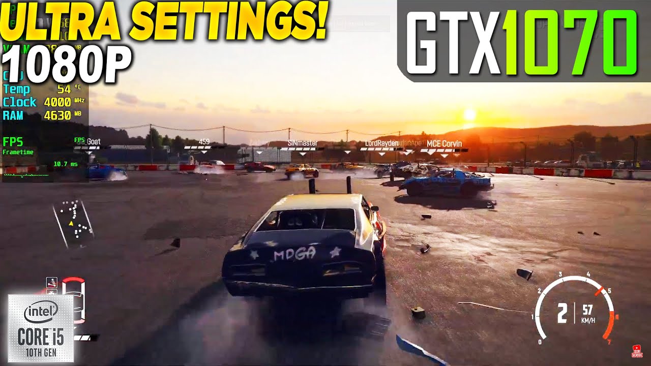 Wreckfest GTX 1070 - 1080p Ultra,
