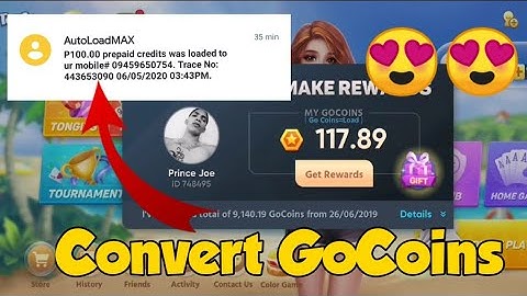 How to convert GoCoins into Load | TongitsGo