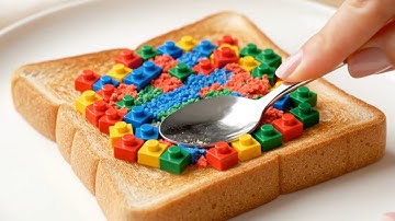 Crushing 100+ Tiny Things on Toast | Ultra Realistic ASMR Spread | Toast Spread asmr