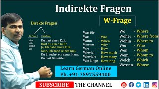 W-Questions in German | W- Frage | German Grammar | Indirekte Fragen | Learn German A2 screenshot 3