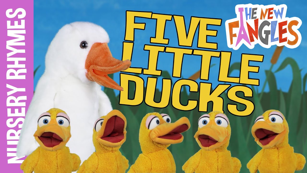 Five Little Ducks Nursery Rhymes for Kids The New Fangles Puppet