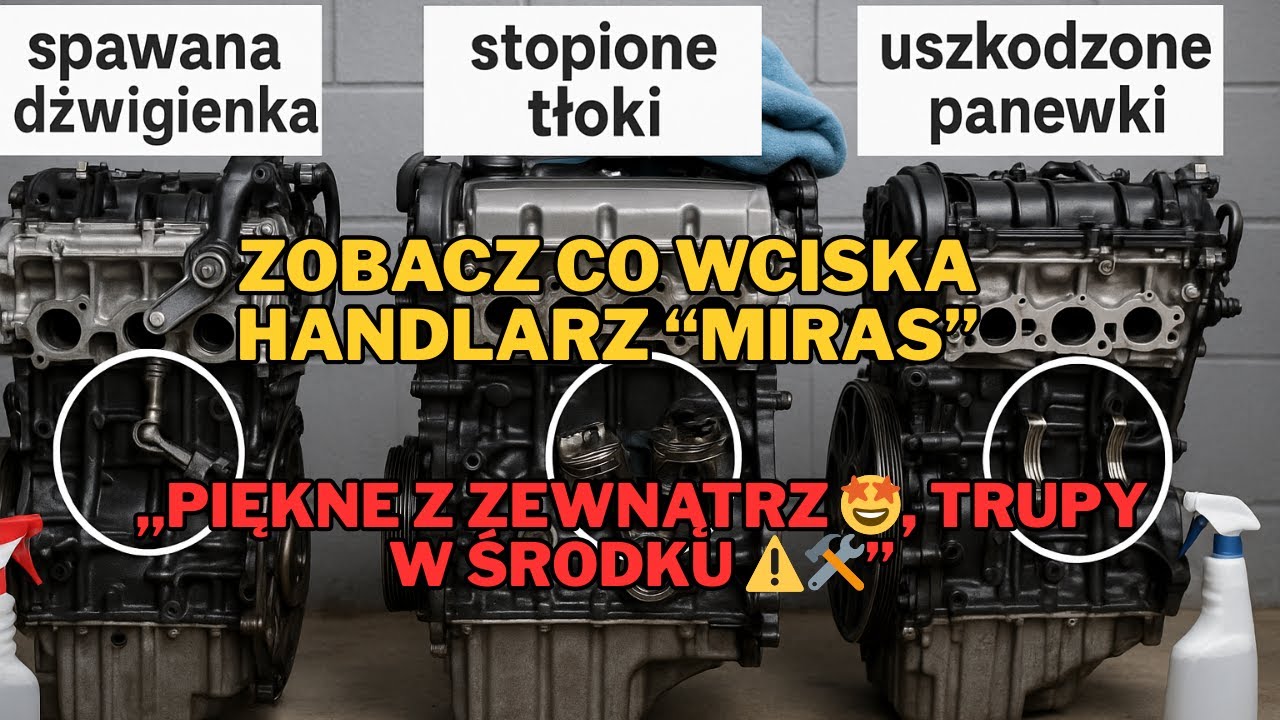„Silniki picowane na sprzedaż 🤯✨ Spawy, tłoki 🔥 i panewki 💀”