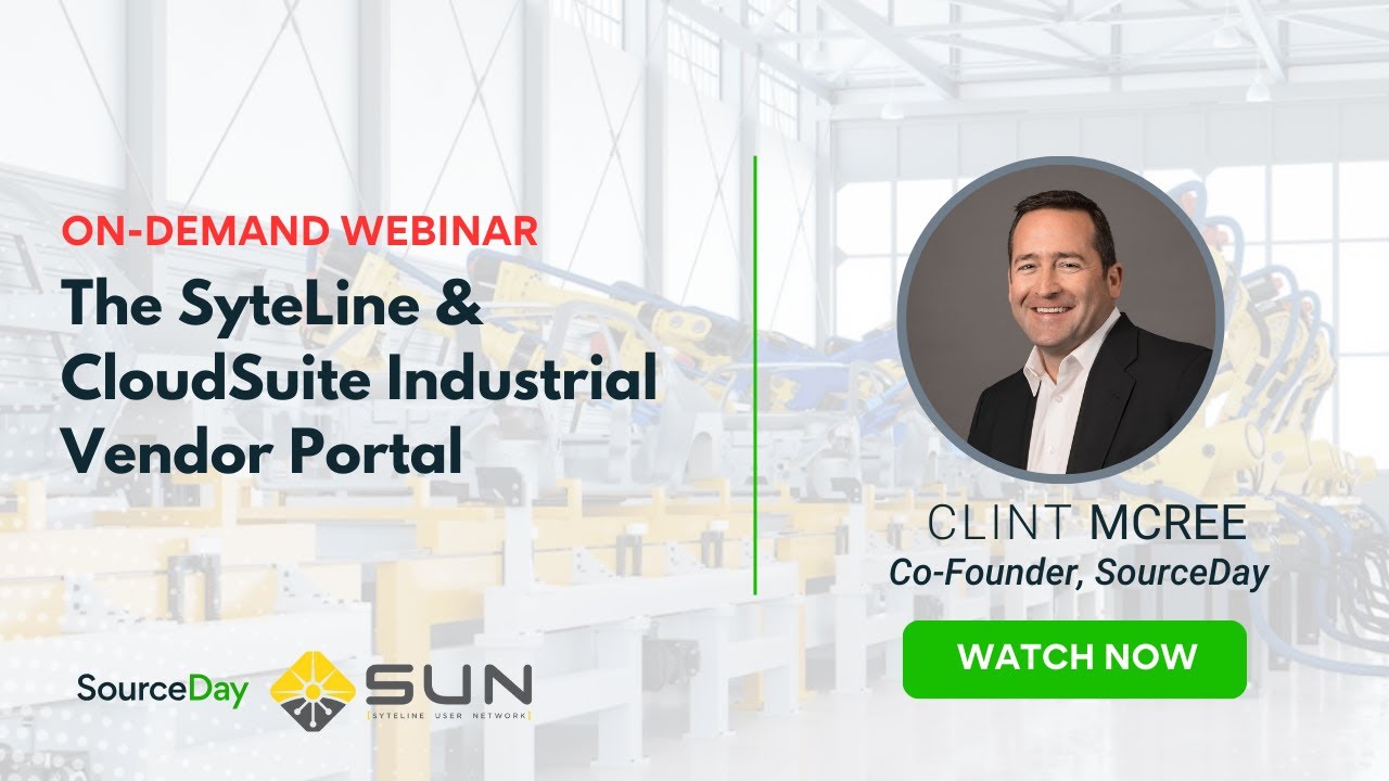 The SyteLine & CloudSuite Industrial Vendor Portal - YouTube