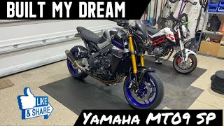 Built My DREAM 2022 Yamaha MT09 SP In less than 3 days!!