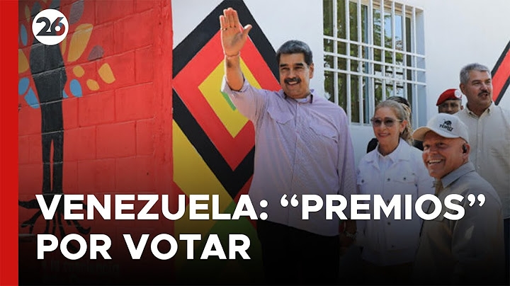 VENEZUELA | Maduro once again offers "prizes" to encourage voting