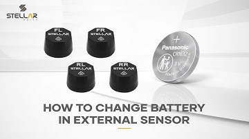 How to change the battery on Stellar Drive external TPMS sensors
