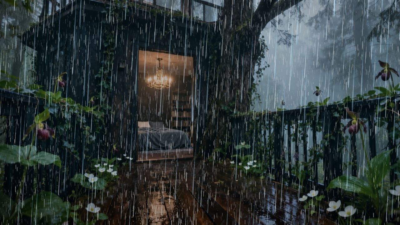 Sleep Instantly with Rain Sounds - Forest Ambience for Insomnia Relief