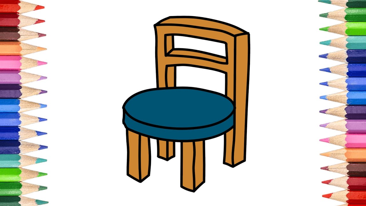 How to draw a Chair - step by step - YouTube