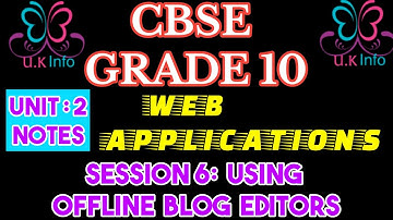 SESSION 6: USING OFFLINE BLOG EDITORS