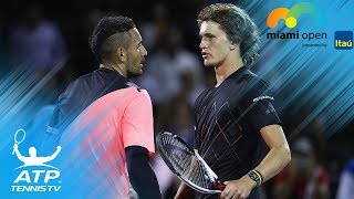 Alexander Zverev vs Nick Kyrgios: Best Shots and Moments | Miami Open 2018