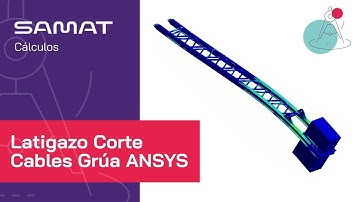 Latigazo corte cables grúa ANSYS