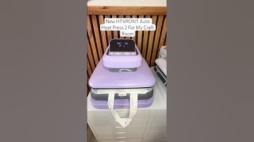 The New HTVRONT Auto Heat Press 2 For My Craft Room. #heatpress #crafts #sublimation #diycrafts