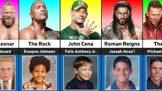 WWE Wrestlers When They Were Kids | Rare Childhood Photos Revealed!