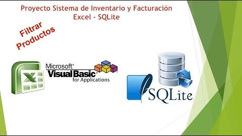 Proyecto Sistema Inventario Facturación Excel & SQLite - Filtrar Productos Form FacturaCV