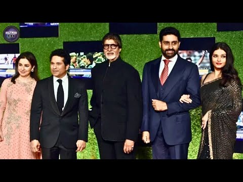 Amitabh Bachchan, Abhishek & Aishwarya Rai attends Sachin's film Premiere