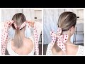 😍   EASY DIY Elegant Hairstyle  SHORT to MEDIUM HAIR  using scarf 😍 Hairstyle Transformations