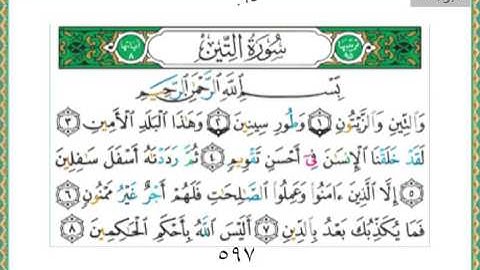 095-سورة التين سعد الغامدي