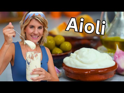 Spanische Aioli | original ohne Ei | so köstlich | Felicitas Then