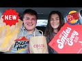 trying all the *NEW* fast food items | MCDONALDS | COSTA | PIZZA HUT | KFC!