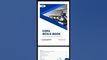 ITI COPA Theory Question Paper MCQ Book in Hindi English (Computer Operator & Programming Assistant)