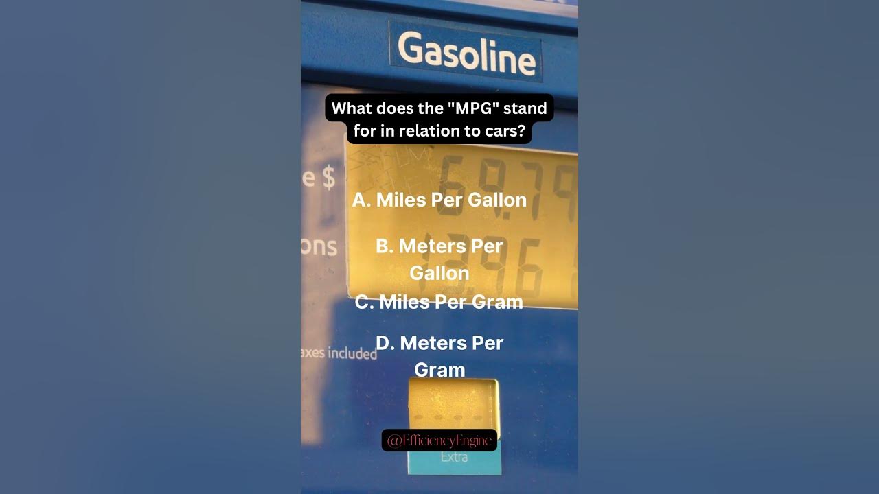 What Does MPG Stand For? #shorts - YouTube