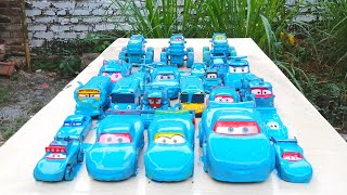 Clean up muddy minicar & disney pixar car convoys! Play in the garden