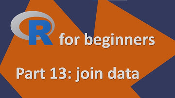 R for beginners | Part 13: Join and merge data | Most important R commands