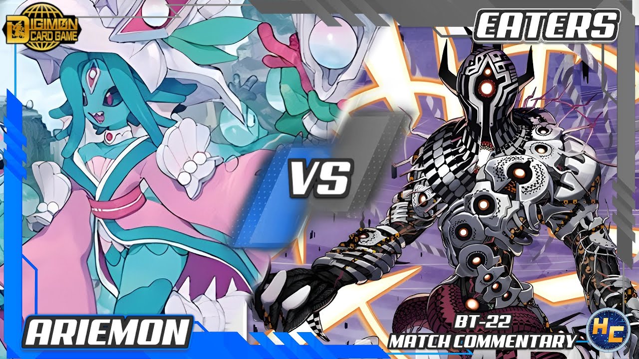 Ariemon vs Eaters - Digimon TCG BT-22 Match Commentary - YouTube