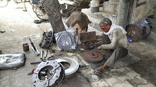 Truck clutch plate repair| truck clutch plate replacement cleaning pressure plate